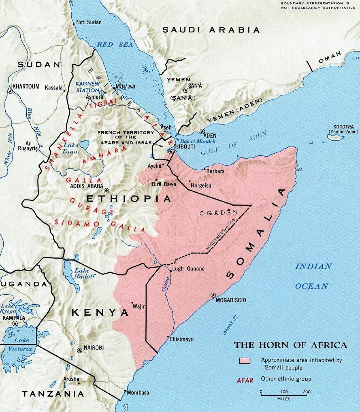norte-leste do Quénia mapa