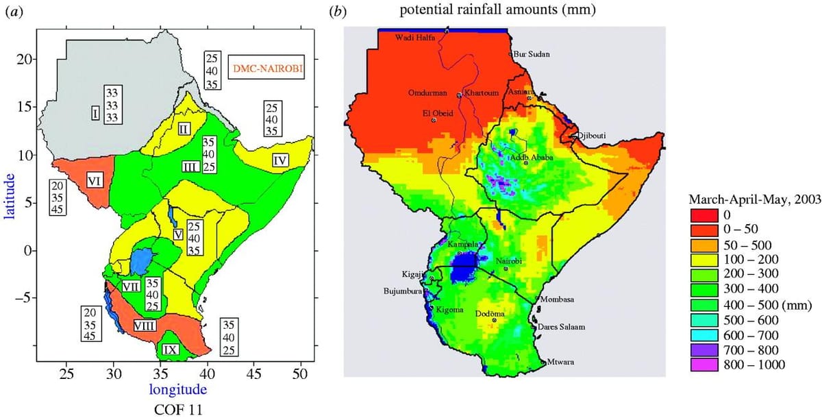 mapa do Quênia clima