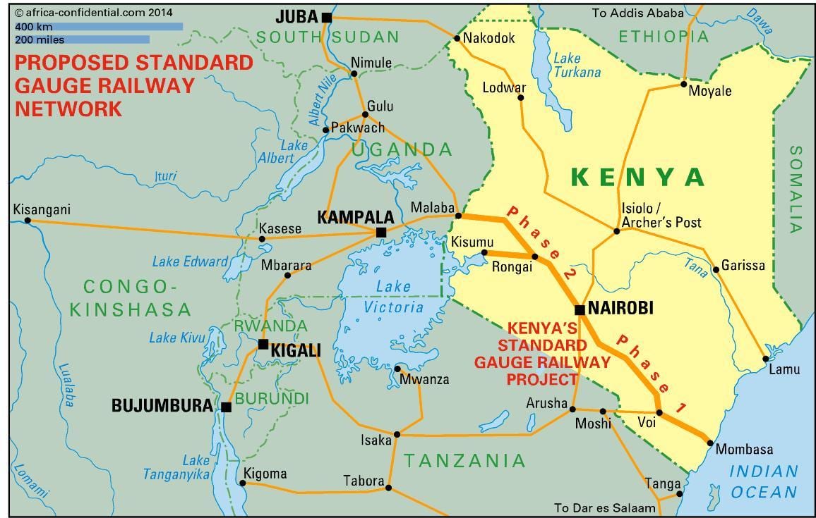 sgr mapa do Quênia