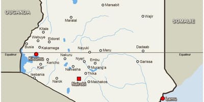 Mapa de kitale Quênia