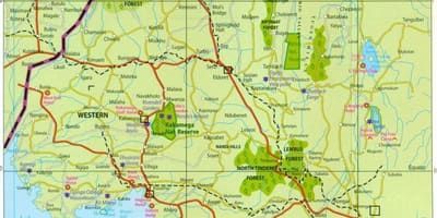 Província ocidental do Quénia mapa