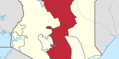 Mapa da província oriental do Quênia